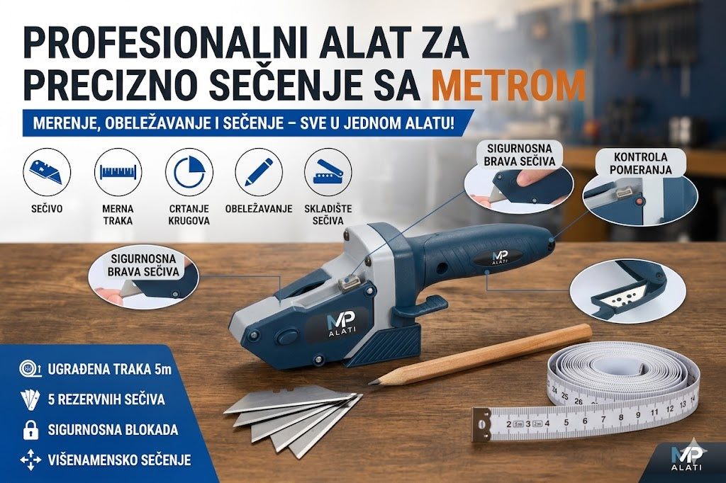 Profesionalni Alat za Precizno Sečenje sa Metrom