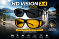 HD Vision 2u1 Polarizovane Naočare za Dan i Noć